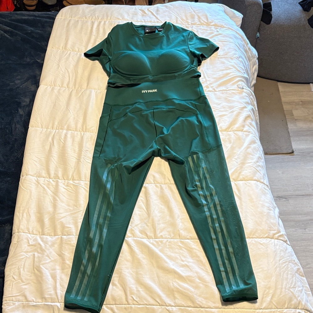 IVY PARK Teal Track Pants & Joggers Set